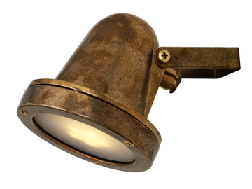 THAMES - LED wall-mounted adjustable brass Outdoor spotlight by mullan lighting - view 2